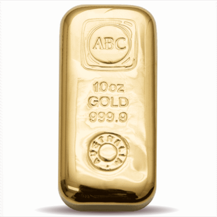 10 oz ABC Gold Cast Bar 999.9