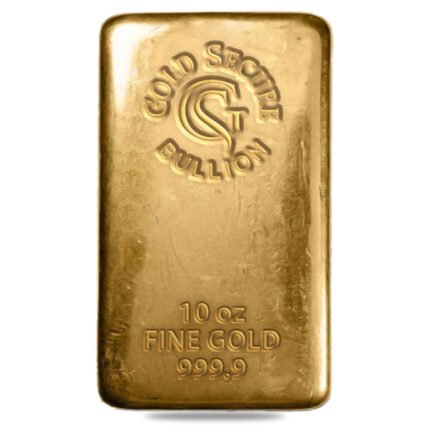 10 oz Goldsecure Gold cast Bar 999.9
