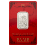 2026 10g PAMP Lunar Legend of the 1,000 Mile Horse Silver Minted Bar