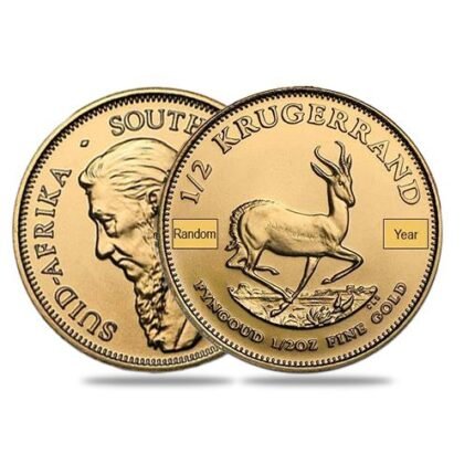⁠Half Krugerrand (Random Years) Gold Coin