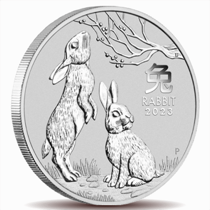 2 oz Perth Mint Rabbit 2023 Silver Coin 999.9