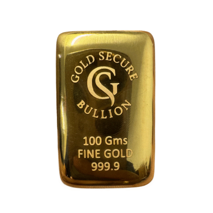 100g Goldsecure Cast Gold Bar 999.9