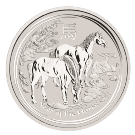 2 oz 2014 Lunar Horse Silver Coin