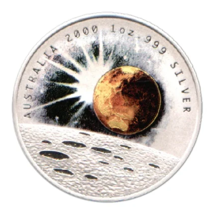 1 oz Perth Mint Australian 2000 Millennium Coin Silver Coin 31.1g 999