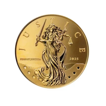 2025 Scottsdale Mint Gold Justice Coin 1/10oz