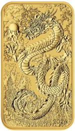 2024 Perth Mint Gold Dragon Rectangular Coin 1oz