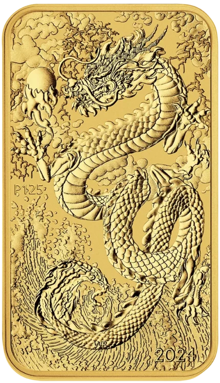 2024 Perth Mint Gold Dragon Rectangular Coin 1oz