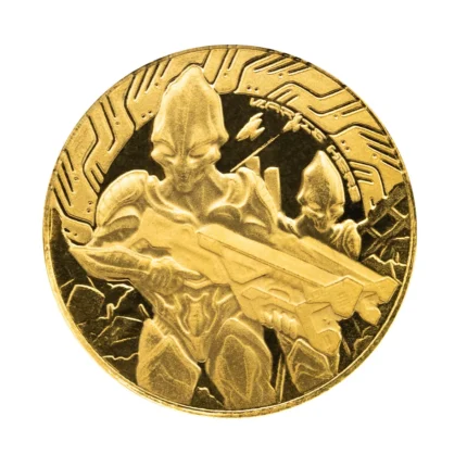 2024 Scottsdale Mint Gold Alien Coin 1/10oz