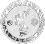 2024 Komsco Mint Silver Korean Tiger Round 1oz