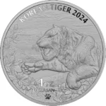 2024 Komsco Mint Silver Korean Tiger Round 1oz