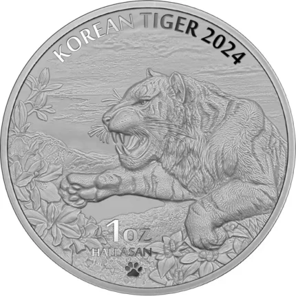 2024 Komsco Mint Silver Korean Tiger Round 1oz