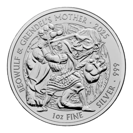 2025 Royal UK Mint Silver Beowulf and Grendal’s Mother Coin 1oz