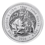 2026 Royal UK Mint Silver Tudor Beasts Queens Lion Coin 10oz