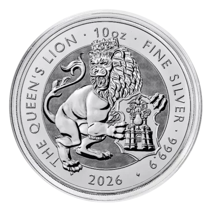 2026 Royal UK Mint Silver Tudor Beasts Queens Lion Coin 10oz