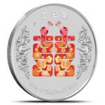 2025 1 oz Colorized Australia Silver Year of the Snake