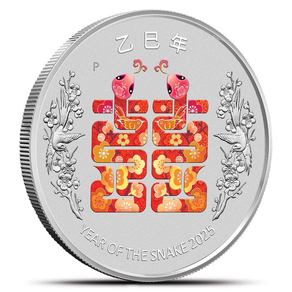 6409024_front 2025 1 oz Colorized Australia Silver Year of the Snake