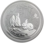 2023 2 oz Australian Silver Lunar Rabbit Coin (BU)