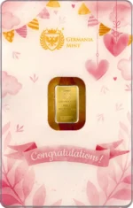 Germania Mint Gold New Born Girl Minted Bar 1g