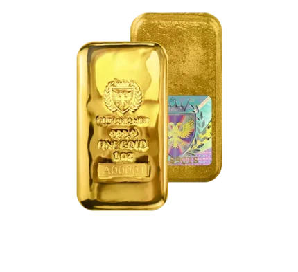 Germania Mint Gold Cast Bar 1oz
