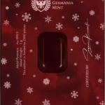 Back Home/Shop/Gold/Gold Bars/Germania Mint Gold Merry Christmas Minted Bar 1g Germania Mint Gold Merry Christmas Minted Bar 1g
