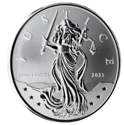 2025 Scottsdale Mint Silver Justice Coin 1oz