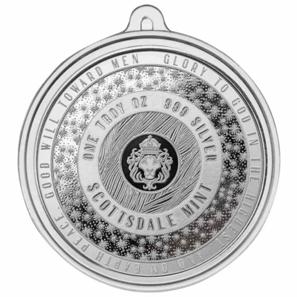 Silver Scottsdale Mint Santa’s Workshop Round 1oz